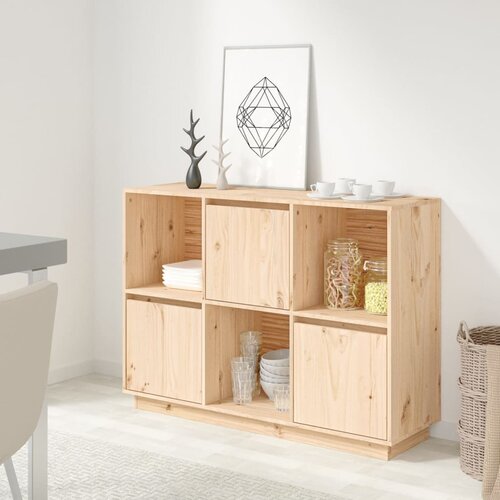 vidaXL Komoda 110,5 x 35 x 80 cm od masivne borovine Cijene