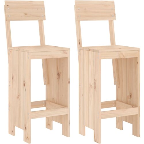 vidaXL Barski stolček 2 kosa 40x48,5x115,5 cm trdna borovina, (20964783) Cene
