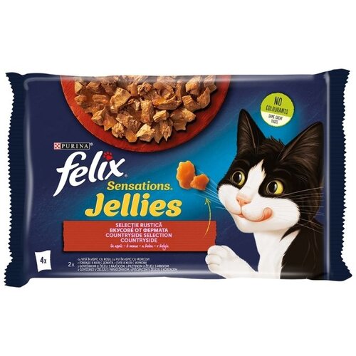 Purina felix sensations sos multipack - govedina i piletina 4x85g Cene