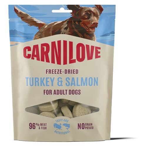 Carnilove Dog Freeze-Dried pribolj&scaron;ki, puran in losos - 60 g Cene