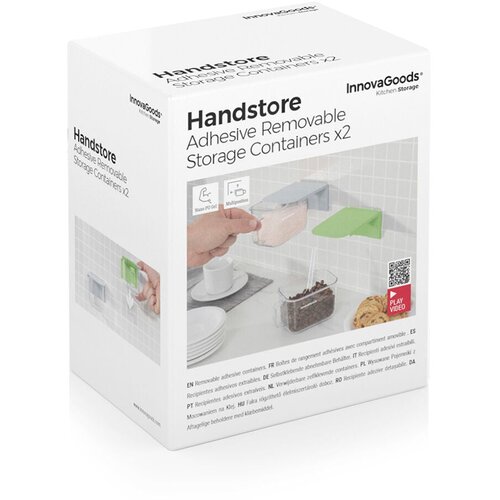  Uklonjive ljepljive kuhinjske posude Handstore InnovaGoods 2 kom. Slike