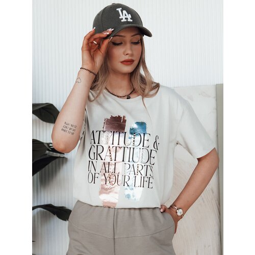 DStreet T-shirt damski MISTAL jasnoszary Slike