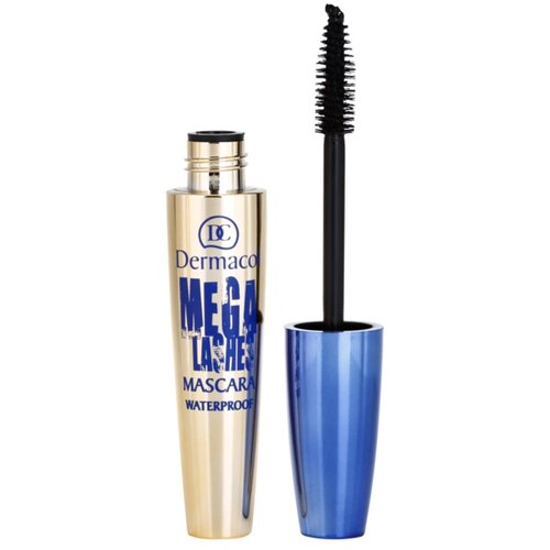 Dermacol Mega Lashes vodootporna maskara za volumen nijansa Black 12.5 ml Slike