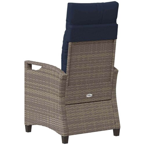  Vrtna stolica 2 pcs siva i modra 56 x 60 x 112 cm - siva i modra Slike