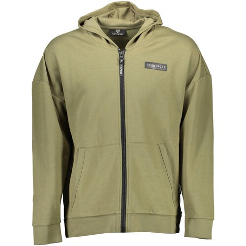 Plein Sport SWEATSHIRT WITH ZIP MAN GREEN Cene