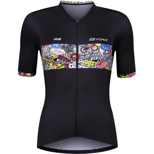 FORCE TEXTIL Dres FORCE VIVID kratki rukav, crna XS Cene