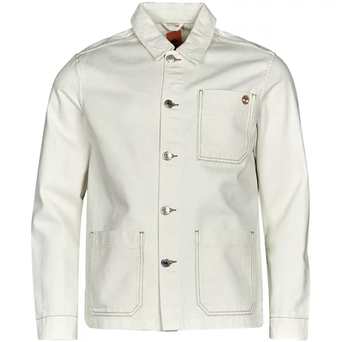 Timberland Work For The Future - Cotton Hemp Denim Chore Jacket Bijela