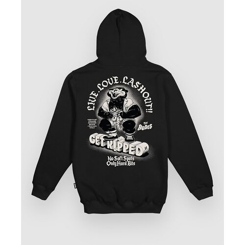 The Dudes Ripped Seasonal Pulover s kapuco black Cene