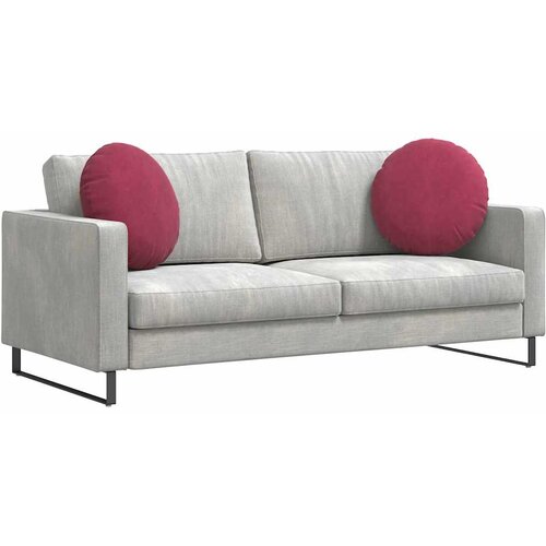  Jastučići za sjedenje 2 pcs Vinska crvena &amp;Oslash;50 x 19 cm Bar&amp;scaron;un Slike