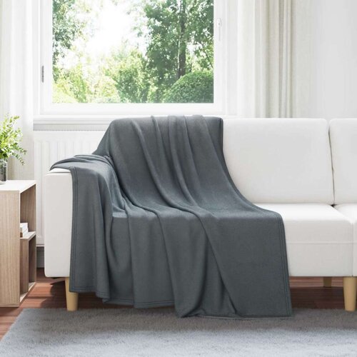  Odeja Temno siva 200 x 150 cm Flis, (5000288227) Cene