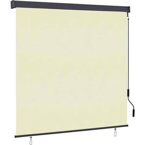 VidaXL Zunanje rolo senčilo 160x250 cm krem Slike