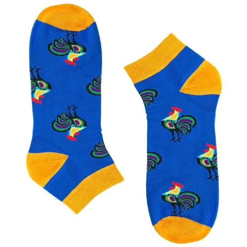 Folkstar Unisex's Socks Short Koguty Navy Blue