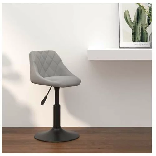  Barski stolček svetlo siv žamet