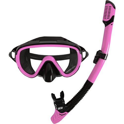 Ronilački set maska ​​i disalica M8+S6 AGA DS1310BL-PI - crna/roza Cijene