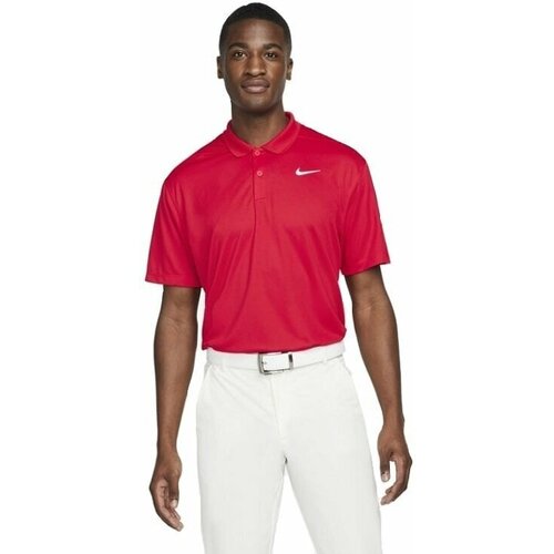 Nike Dri-Fit Victory Mens Golf Polo Red/White 3XL Slike