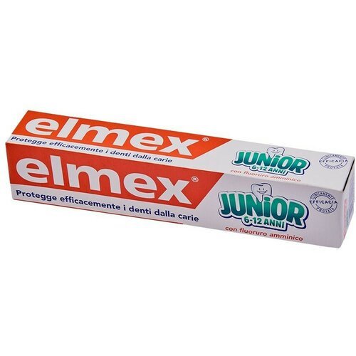 Elmex junior (6-12 godina), dečija pasta za zube, 75 ml Slike