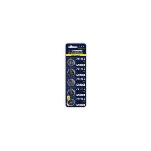  Baterije ESPERANZA LITHIUM CR2025 5 kom,... Slike