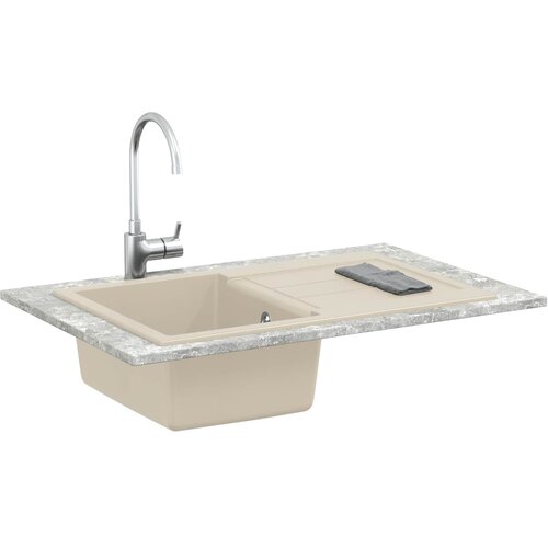  Umivaonik Bež 780 x 500 mm 80% kvarc i 20% smola Slike