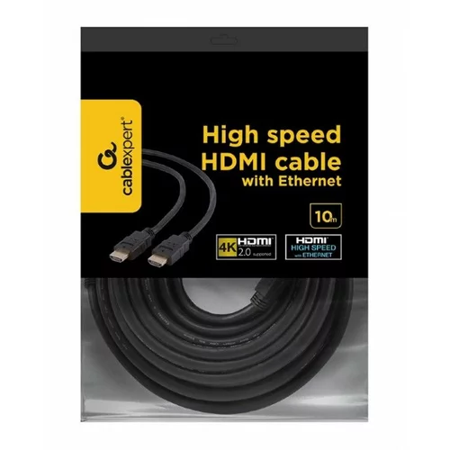 Gembird HDMI kabel z Ethernetom, pozlačeni kontakti, 10M