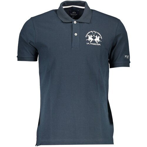 La Martina POLO SHORT SLEEVE MAN BLUE Slike