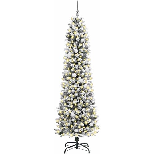  Umjetno božićno drvce Bijelo 240 cm PVC i Metal i Plastika Slike
