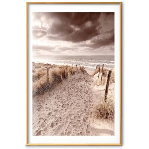  Plakat - Distant Dune 60x90 Zlatni okvir s margom Slike