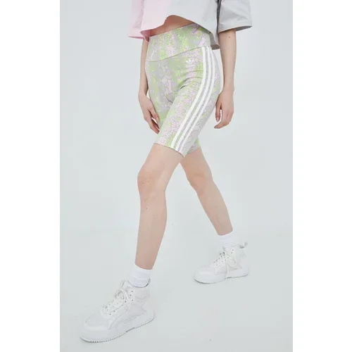 Adidas Kratke hlače za žene, s uzorkom, visoki struk, HT5967-CLPINK
