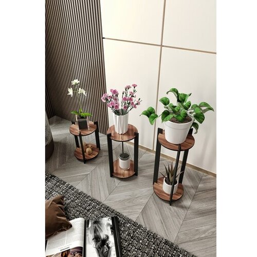 Hanah home drveni stalak za cveće Flower Desk Round Cene