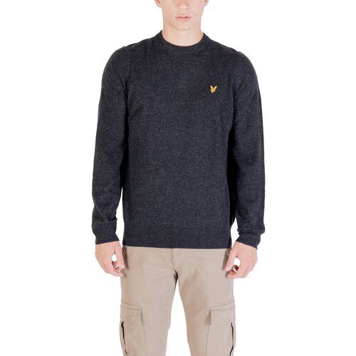 Lyle &amp;amp; Scott Puloverji Lambswool Blend Crew Neck Jump KN2114VC Črna Slike