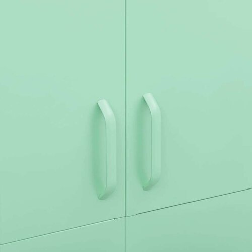 VidaXL Garderobna omara mint zelena 90x50x180 cm jeklo Slike
