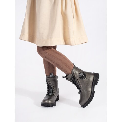 Shelvt Girls&amp;#039; insulated lace-up winter ankle boots Slike