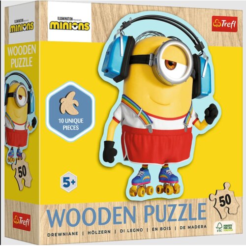 Puzzle 50 drvenih konturnih - Ludi Minion Trefl 20239 Cijene