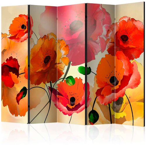  Paravan u 5 dijelova - Velvet Poppies II [Room Dividers] 225x172 Cijene
