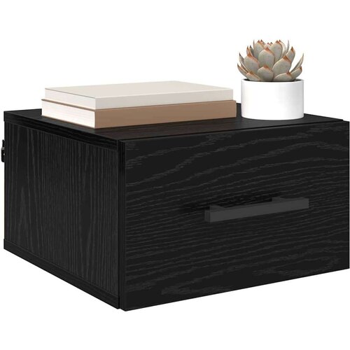 vidaXL Noćni ormar Zidne Crni hrast 35 x 35 x 20 cm Konstruirano drvo Cene