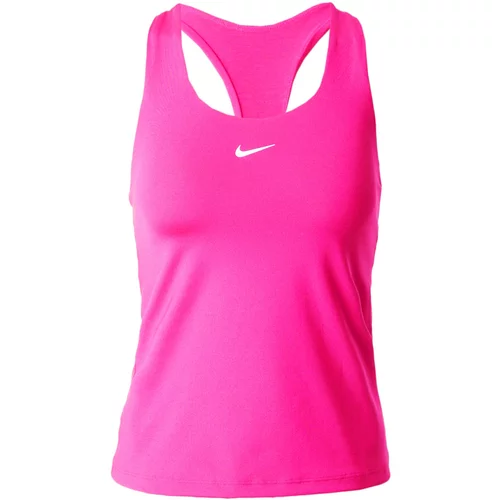 Nike Športni top 'SWOOSH' roza / bela