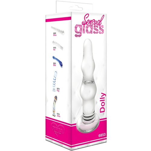 Rimba Dolly - valoviti analni stakleni dildo (proziran) Cijene