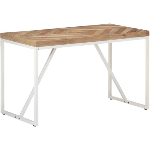  Blagovaonski stol 120 x 60 x 76 cm masivno drvo bagrema i manga Cijene