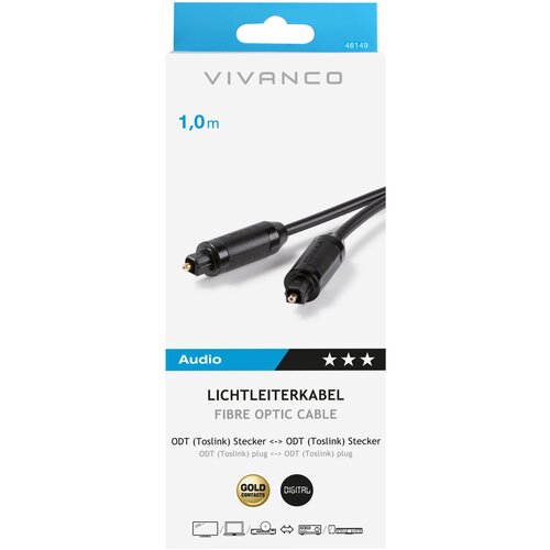 Vivanco Lichtleiterverbindung 1m 46149 1m Toslink Cene