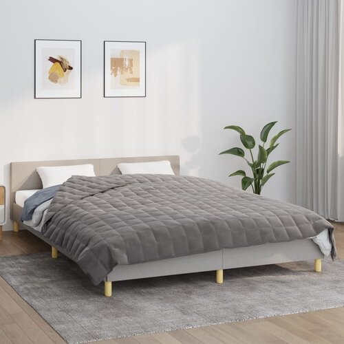vidaXL Obtežena odeja siva 220x235 cm 11 kg blago Cene