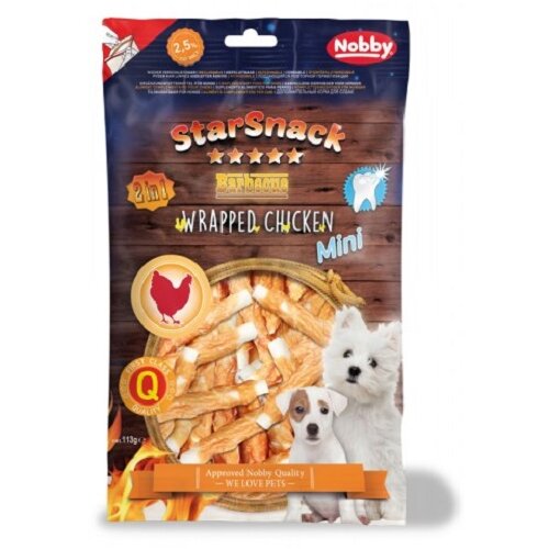 Nobby starsnack barbecue mini piščanec na palčkah – 113 g Cene