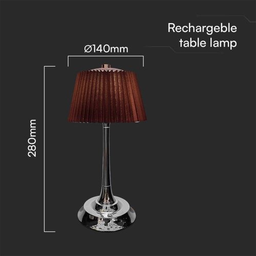  LED Prigu&amp;scaron;iva punjiva stona lampa LED/1,5W/5V 3000-6000K 1800 mAh braon Slike