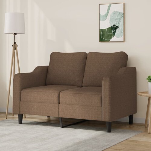 vidaXL kavč dvosed rjav 120 cm blago Cene