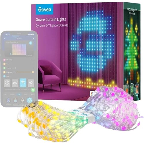 GOVEE RGBIC Curtain Light 520 LED - 1.5 x 2m Studio luč Cene