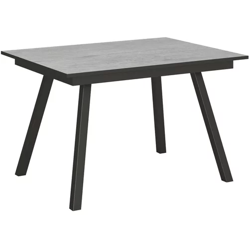 Itamoby   Mirhi (90x120/180 cm) - siva, barva nog: antracit - raztegljiva jedilna miza, (20842987)
