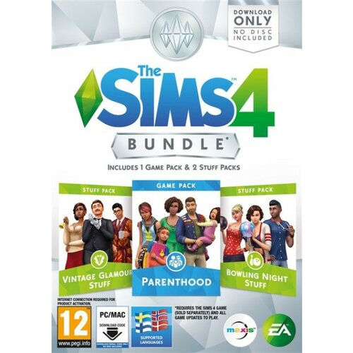 PC the sims 4 bundle pack 9 vintage glamour stuff + parenthood + bowling night stuff (code in a box) ( 028502 ) Cene