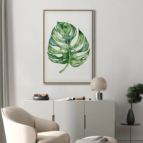  Slika - Watercolor Monstera (1 Part) Vertical 80x120 Cene