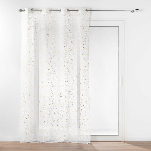 Douceur d int&amp;eacute;rieur Bela/v zlati barvi prosojna zavesa iz tančice 140x240 cm Floressia &amp;ndash; Slike
