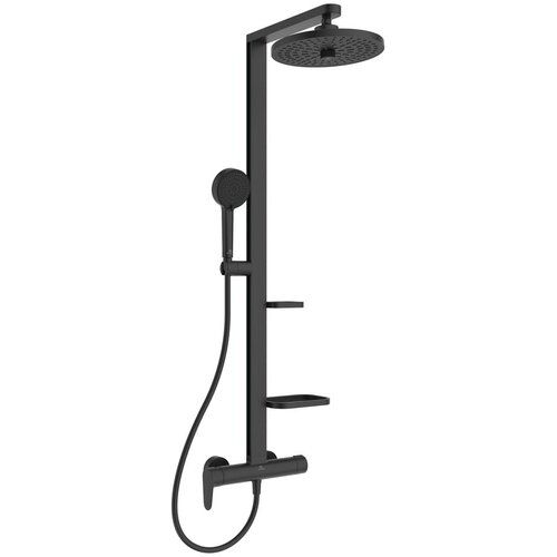 Ideal Standard Mat črna kovinska tuš garnitura 111 cm ALU+ – Cene