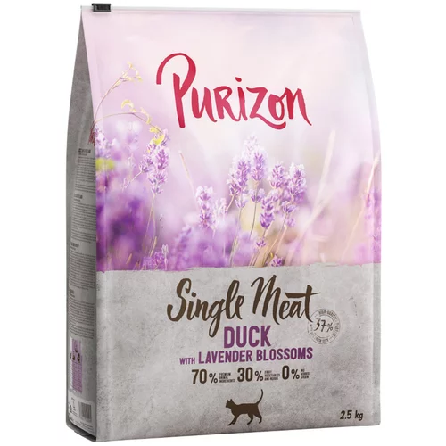 Purizon Single Meat raca s cvetovi sivke - 2,5 kg