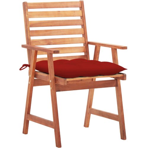 Maison Chic Vrtni jedilni stoli - Stol za vrt 2 kosa z blazinami trden akacijev les JS320, (21877772) Slike